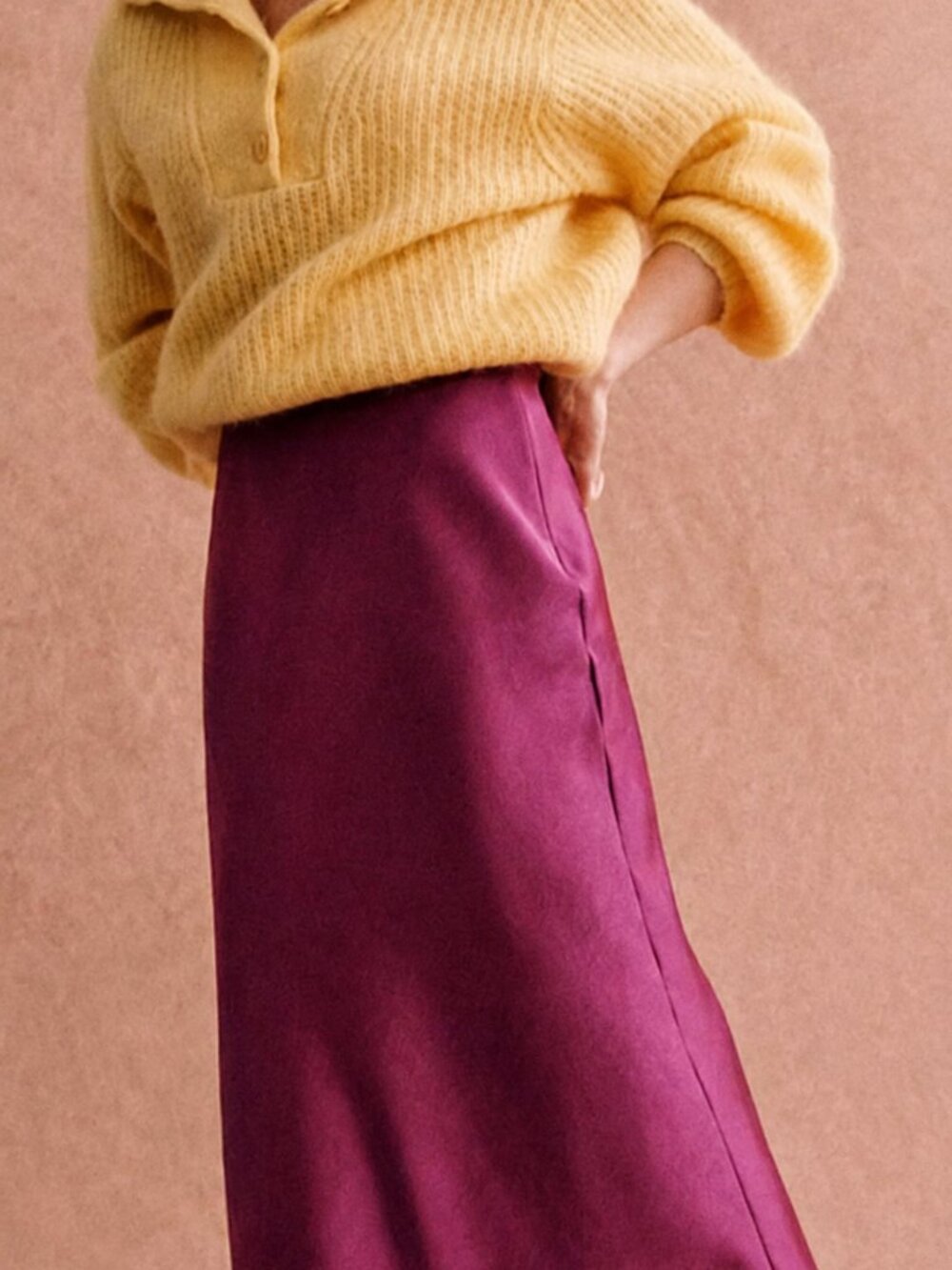 Sezane Sandy Skirt Purple - Like New!